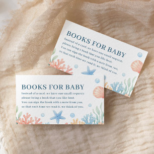 Carte D'accompagnement Livres de Fête de Bébé Sea You Soon Océan Pour Béb