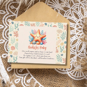 Carte D'accompagnement Livres de Fête de Naissance Pastel Étoile de Mer O