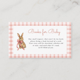 Carte D'accompagnement Livres de Fête de Naissance Vintage Bunny Girl pou