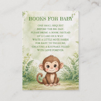 Carte D'accompagnement Livres de fête prénatale pour bébé Sauvageon