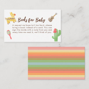 Carte D'accompagnement Livres de Fiesta mexicaine pour le Baby shower