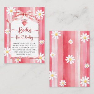 Carte D'accompagnement Livres de fraises Meadow pour Baby shower