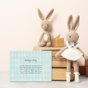 Carte D'accompagnement Livres De Lapin Blanc Pour Baby shower Game