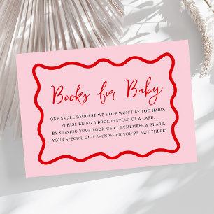 Carte D'accompagnement Livres de Little Sweetheart pour Baby shower de fi