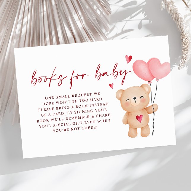 Carte D'accompagnement Livres de Little Sweetheart pour Baby shower de fi (Créateur téléchargé)