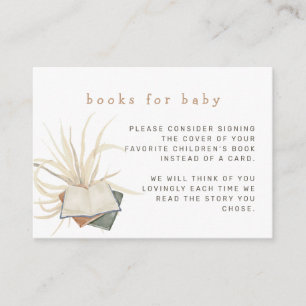 Carte D'accompagnement Livres de livres pour bébé Baby shower