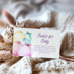 Carte D'accompagnement Livres de Noël d'hiver pour bébé