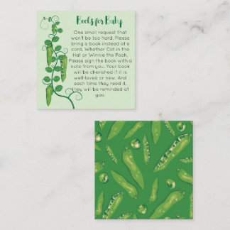 Carte D'accompagnement Livres de pois doux pour bébé