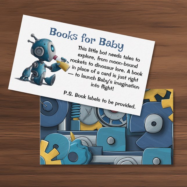 Carte D'accompagnement Livres de robot pour bébé (Créateur téléchargé)