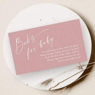 Carte D'accompagnement Livres de Scénario pour Fête de Naissance de Bébé 