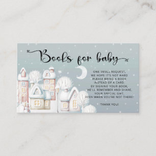 Carte D'accompagnement Livres de shower bébé hiver pour billet bébé