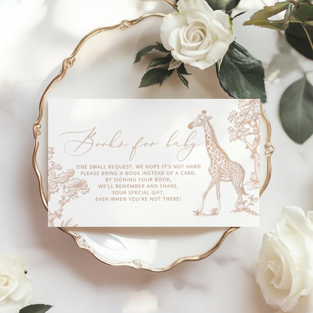 Carte D'accompagnement Livres de Toile pour bébé boho Safari (Créateur téléchargé)