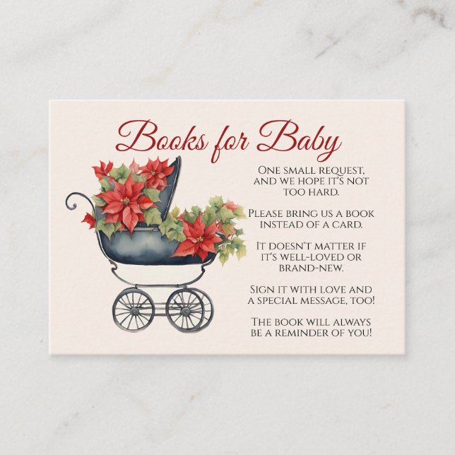 Carte D'accompagnement Livres de transport de Noël pour bébé (Devant)