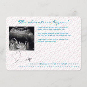 Carte D'accompagnement Livres de voyage Passeport Globe Bleu pour bébé