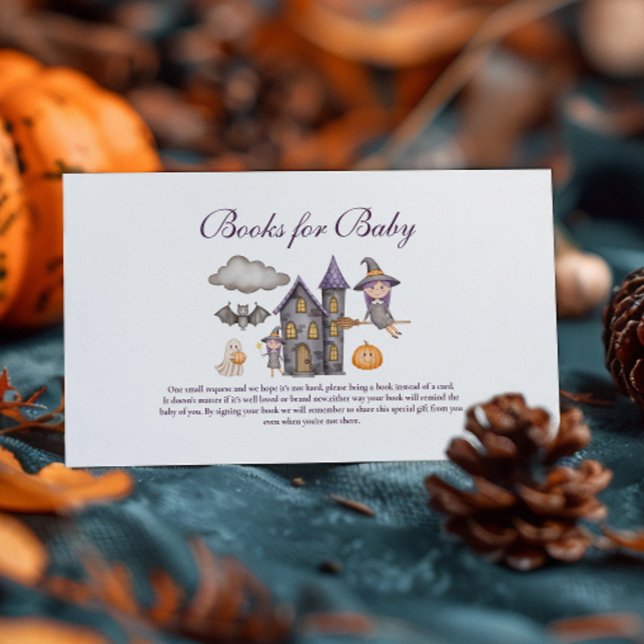 Carte D'accompagnement Livres d'Halloween mous pour bébé (Créateur téléchargé)