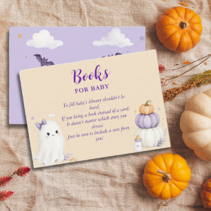 Carte D'accompagnement Livres d'Halloween pour bébé 