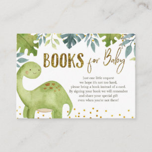 Carte D'accompagnement Livres Dinosaur pour Baby Card