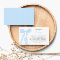 Livres Élégants à Nœud Bleu pour Baby Shower Bébé