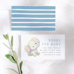 Carte D'accompagnement Livres éléphants pour bébé