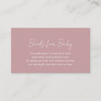 Livres en Baby shower rose Rose simple Dusty pour 
