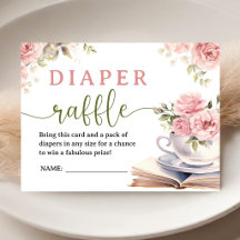 Livres et Brunch Baby Shower Fille Floral Rose