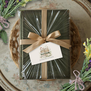 Carte D'accompagnement Livres Floraux Aquarelle Vintage Personnalisés