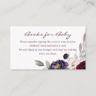 Carte D'accompagnement Livres floraux d'Halloween pour bébé