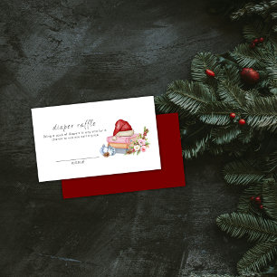 Carte D'accompagnement Livres Floraux d'Hiver Tirage au Sort de Couches B