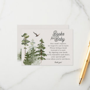 Carte D'accompagnement Livres Forest Woodland pour Baby Enclôture Card
