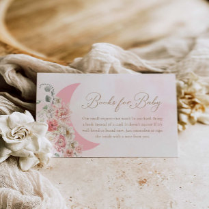 Carte D'accompagnement Livres Girl Pink Moon pour bébé