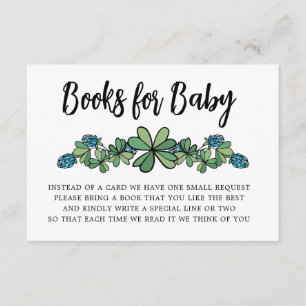Carte D'accompagnement Livres Lucky Charm Pour Baby Boy Baby shower