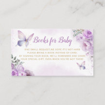 Livres mignons pourpres pour Baby shower de papill