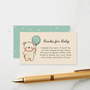 Carte D'accompagnement Livres minimalistes d'attente pour bébé