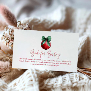 Carte D'accompagnement Livres neutres de Noël pour bébé