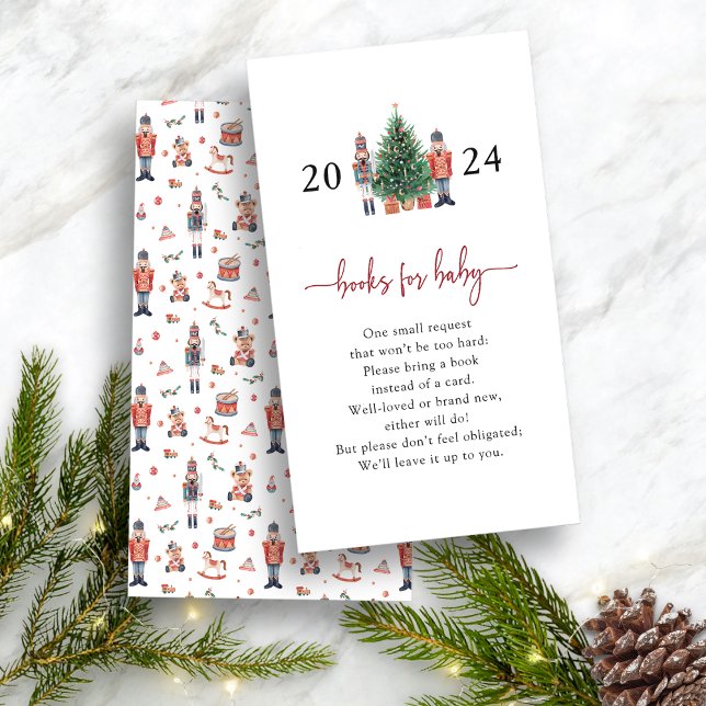 Carte D'accompagnement Livres Nutcracker Pour Bébé (Books for Baby - Nutcracker Baby Shower Invitation by Painted Paperie)