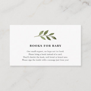Carte D'accompagnement Livres pour Baby insert card