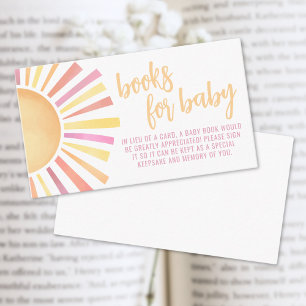 Carte D'accompagnement Livres Pour Baby Little Ray Of Sunshine Baby showe