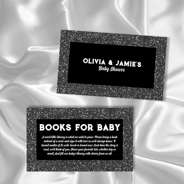 Carte D'accompagnement Livres Pour Baby Rock Star Baby shower (Books For Baby Rock Star Baby Shower Enclosure Card)
