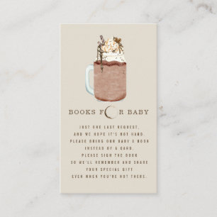 Carte D'accompagnement Livres Pour Baby shower De Café Glacé Demande De L