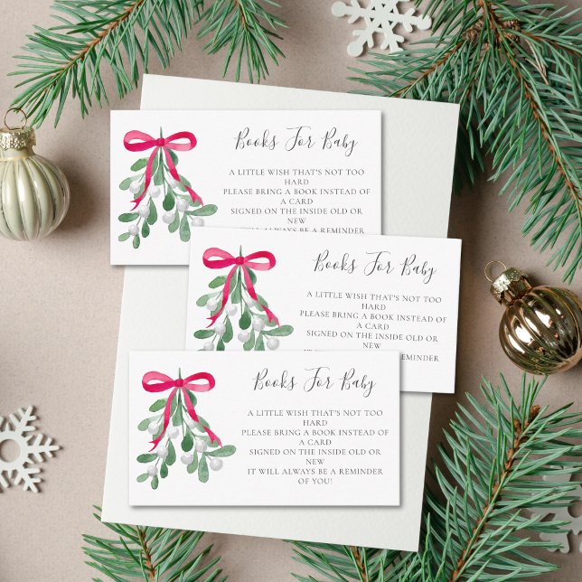 Carte D'accompagnement Livres Pour Baby shower De Noël Bébé (Créateur téléchargé)