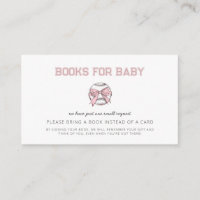 Livres pour Baby Shower Fille de Baseball Rose pou