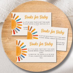 Carte D'accompagnement Livres Pour Baby Sun Baby shower