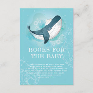 Carte D'accompagnement Livres pour Baby Whale Ocean