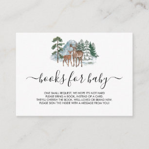 Carte D'accompagnement Livres Pour Baby Winter Wonderland Baby shower Dee