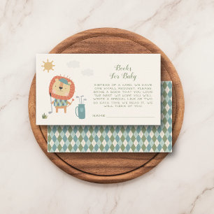 Carte D'accompagnement Livres pour bébé à la Baby Shower de golf Bébé Lit