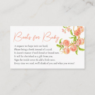Carte D'accompagnement Livres Pour Bébé Aquarelle Une Petite Pêche Douce