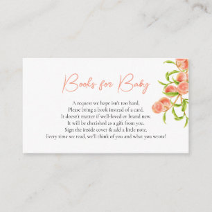 Carte D'accompagnement Livres Pour Bébé Aquarelle Une Petite Pêche Douce