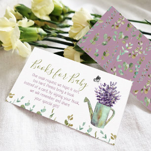 Carte D'accompagnement Livres pour bébé Aquarelle Vintage Arrosoir 