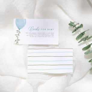 Carte D'accompagnement Livres pour bébé avec verdure d'eucalyptus et ball