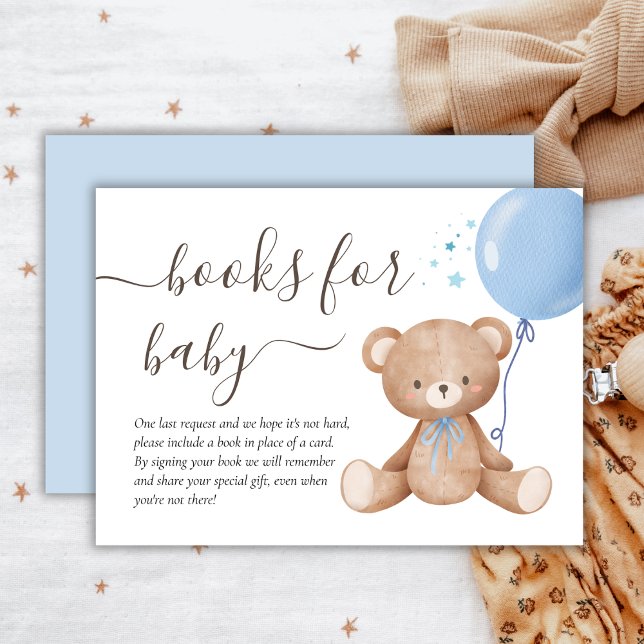Carte D'accompagnement Livres pour bébé | Baby shower à balles en peluche (Créateur téléchargé)